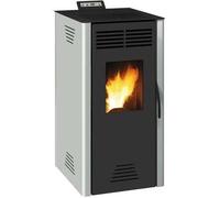 Poele a granulés INVICTA Adrano - 7,3 kW - Rendement 88,7% - Gris
