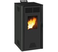 Poele a granulés modulable INVICTA Adrano - 7,3 kW - Rendement 88,7% - Noir