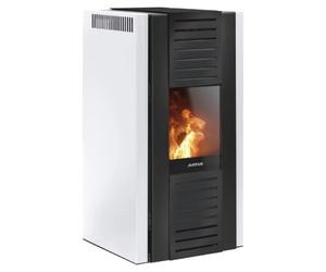Poêle à granulés Justus Sirkos Aqua 2.0 | 9,4 kW Acier Blanc de soie