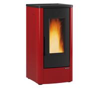 Poêle à Granulés La Nordica Dahiana Couverture Acier Bordeaux 10,0 Kw 287m ³