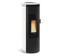Poêle à granulés La Nordica Extraflame Amika Evo 8 kW Revêtement en acier, dessus en majolique - blanc