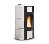 Poêle à granulés La Nordica Extraflame Iside Idro 5.0.16 | 19 kW Hydro Majolique blanc