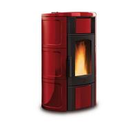 Poêle à granulés La Nordica Extraflame Iside Idro 5.0.16 | 19 kW Hydro majolique bordeaux