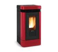 Poêle à granulés La Nordica Extraflame Lucia Plus.16 12 kW majolique bordeaux