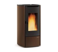 Poêle à granulés La Nordica Extraflame Marina Idro H11 | 14,8 kW Hydro Revêtement en acier bronze