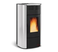 Poêle à granulés La Nordica Extraflame Raffaella Idro H15 5.0.16 | 19 kW Hydro Revêtement en acier 'Grigio luce'