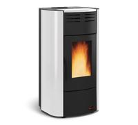 Poêle à granulés La Nordica Extraflame Raffaella Idro H15 5.0 | 19 kW hydro Revêtement en acier blanc