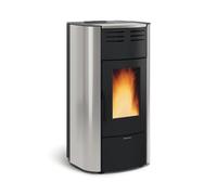 Poêle à granulés La Nordica Extraflame Raffaella Idro H18 5.0.16 | 23,6 kW Hydro acier silver