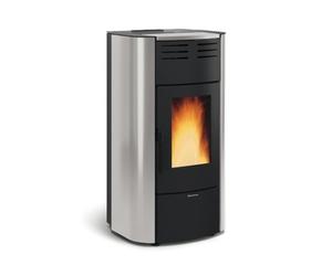 Poêle à granulés La Nordica Extraflame Raffaella Idro H18 5.0 | 23,6 kW hydro acier silver
