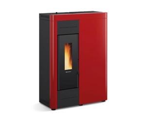 Poêle à granulés La Nordica Extraflame Virna Idro 14,5 kW Hydro acier bordeaux