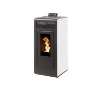 Poêle à granules Interstoves MARINA 11 Etanche sortie Concentrique sur le dessus - Blanc Blanc