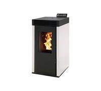 Poêle à granulés étanche MARINA - 6 KW - Blanc