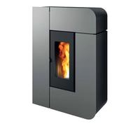 Poêle à granulés MCZ ALEA Air 7 S1 7 kW acier argent
