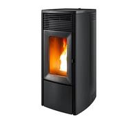 Poêle à granulés MCZ EGO Comfort Air 10 M3 10 kW acier noir