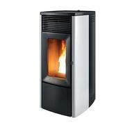Poêle à granulés MCZ EGO Hydro Matic 12 M3 12,1 kW acier blanc