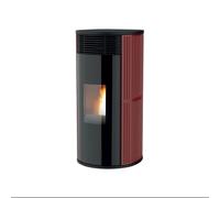 Poêle à granulés MCZ PAD Hydromatic 24 M2+ 24,2 kW céramique lignes bordeaux