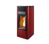 Poêle à granulés MCZ TEIA Comfort Air 10 S2 10 kW acier bordeaux