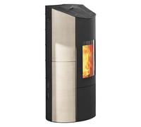 Poêle à granulés Olsberg Levana 3.0 | 8 kW étanche Corps noir, revêtement en céramique Café Freddo