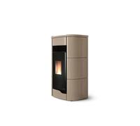 Poêle à granulés Palazzetti Ecofire Anna Pro 2 | 9 kW Revêtement en céramique café au lait
