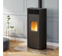 Poêle à granulés Palazzetti Ecofire Clelia TC US 12 kW Revêtement en acier noir