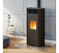 Poêle à granulés Palazzetti Ecofire Clelia TC US Pro 2 | 12 kW Revêtement en acier Mokka