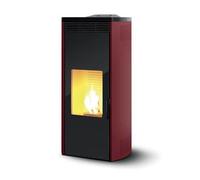 Poêle à granulés Palazzetti Ecofire Giorgia 12 kW Revêtement en acier rouge/bordeaux