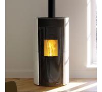 Poêle à granulés Palazzetti Ecofire Lilibet TC US Pro 2 | 12 kW Revêtement céramique blanc mat