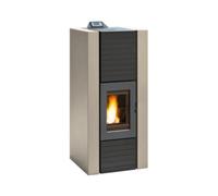 Poêle à granulés Palazzetti Ecofire Martina Idro Lux 10kW hydro Revêtement en acier ivoire