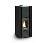 Poêle à granulés Palazzetti Ecofire Martina Idro Lux 15 kW Revêtement en acier noir