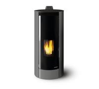 Poêle à granulés Palazzetti Ecofire Melita 8 kW Revêtement acier gris clair