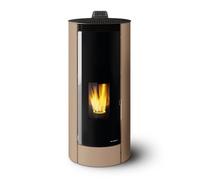 Poêle à granulés Palazzetti Ecofire Melita 8 kW Revêtement en acier café au lait
