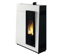 Poêle à granulés Palazzetti Ecofire Michelle US 8 kW Revêtement en acier blanc