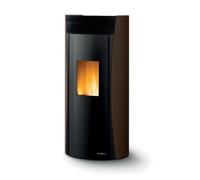 Poêle à granulés Palazzetti Ecofire Vivienne 13 | 13 kW Revêtement en acier Mokka