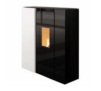 Poêle à granulés Palazzetti Tiffany Luft 10 US 10,2 kW acier blanc