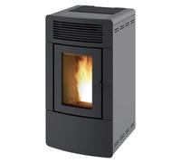 Poêle à granulés RED Malva Multiair 10 S2 10 kW Habillage acier gris argent
