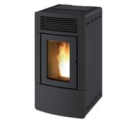 Poêle à granulés RED Malva Multiair 10 S2 10 kW Habillage latéral acier noir