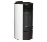Poêle à granulés rond étanche CRISTO blanc 9kW