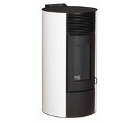 OPTIMO Poêle à granulés rond étanche CRISTO blanc 9kW Blanc G