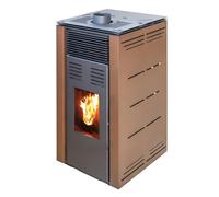 Poêle à granulés sans électricité modèle Natur Style 8 kW - Couleur marron