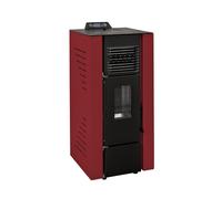 Poêle à Granulés Ventouse 12 Kw Canada - Rouge