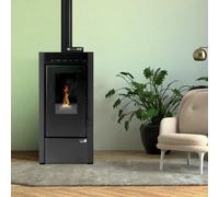 Poêle à granulés Vittoria plus étanche Noir 14 kW