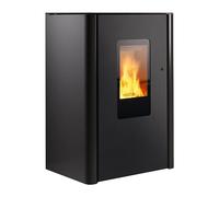 Poêle à granulés Wodtke Jack Water+ 8/10 kW hydro Revêtement latéral en acier noir, 8 kW