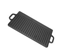 Poêle à Griller Antiadhésive en Fonte pour une Délicieuse Cuisson, Poêle à Frire pour Feu de Camp et Barbecue 19,9x9,3x0,6 Pouces