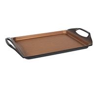 Poêle à griller antiadhésive rectangulaire de 45 x 27 cm / En aluminium forgé / Revêtement 4 couches / Pour tous les types de cuisinières