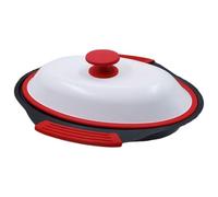 Poêle à griller avec couvercle | Poêle à griller pour micro-ondes, cuiseur bacon pour micro-ondes avec couvercle, bac légumes et fromage grillé, passe au lave-vaisselle pour un nettoyage facile