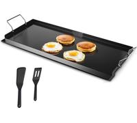 Poêle à griller BBQ en acier au carbone - Plaque de cuisson plate ustensile de cuisine 812x310mm