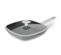 Poêle à griller - BERLINGHAUS - Aspen - 28 cm - Titane - Antiadhésif - Couvercle en verre