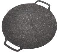 Poêle À Griller Carrée De Style Coréen, Plaque De Barbecue Coréenne Poêle À Frire Circulaire Antiadhésive Pour Cuisinière Extérieure À La Maison(Universal Type 36Cm)