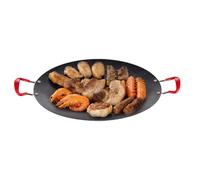 Poêle à griller coréenne pour barbecue, de cuisson ronde | Poignée portable en silicone pour camping, voyage, cuisine en plein air, jardin, pique-nique, plage, fête à la maison