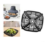 Poêle à griller de rechange pour friteuse à air Crispi FN101GY - En acier inoxydable - Permet de libérer et de nettoyer sans effort les aliments (A)